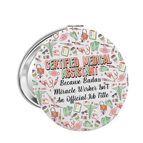 Certified Medical Assistant Gift Certified Medical Assistant Makeup Mirror for Her CMA Nurse Graduation Gift (CMA Mirror)