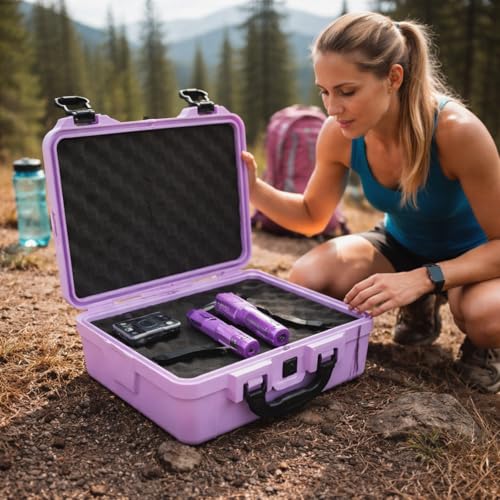 Relaxweex 11.3 x 8.7 x 4.2 Inch Hard Case, Grid Shell, Purple - color: Purple, size: 11.3 x 8.7 x 4.2 Inch, style: Grid Shell
