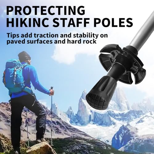 0.34 Inch Rubber Tips for Trekking Poles