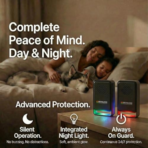 Ultrasonic Pest Control Repeller - Electronic & Ultrasound, Indoor Plug-in Repellent - Get rid of - Rodents, Mice, Squirrels, Bats, Insects, Bed Bugs, Ants, Fleas, Spiders, Roaches (3 Pack, Black)