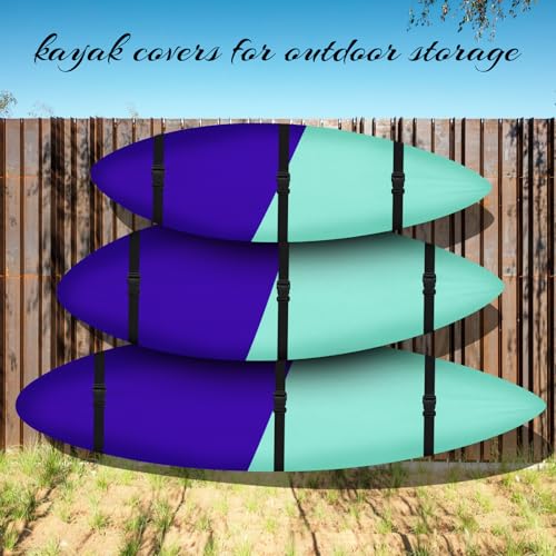 SIRUITON Kayak Cover 9-13FT 420D Waterproof Board Covers | Outdoor Dust Kayak Storage Cover-UV Protection Paddle for Canoe, Paddle Board, SUP, and Kayak Boat - size: 2Pack 9-10FT