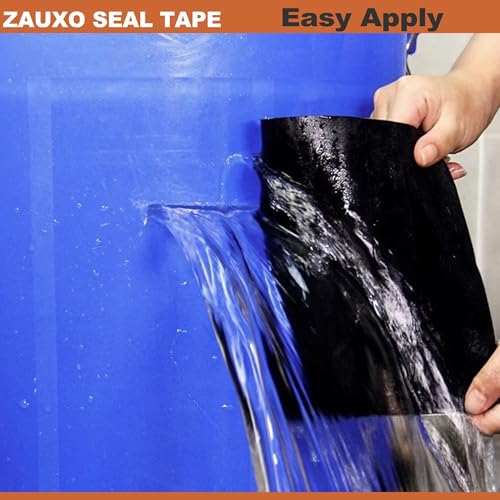 4inX10ft Rubberized Seal Patch Tape - Waterproof Tape Seal and Patch Leaks for Home RV Roof Plumbing and Pool Repairs, Underwater, Indoor Outdoor