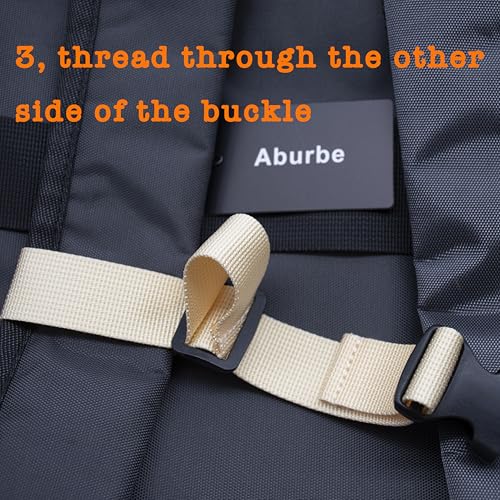 Backpack Chest Strap, Universal Add on Adjustable Sternum Strap, Chest Belt Replacement, with Heavy Duty Quick Release Buckle Clip, for Travel, Hiking, Camping, School - color: Beige