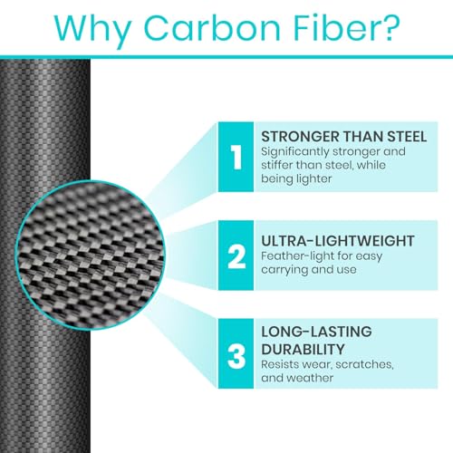 Vive Adjustable Carbon Fiber Walking Cane for Elderly Men & Women - style: Swivel Offset Cane