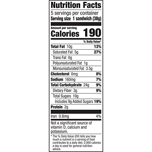Nature Valley Biscuit Sandwiches, Coconut Butter, Snacks, 5 ct, 6.75 OZ (Pack of 12) - size: 5 Count (Pack of 12)