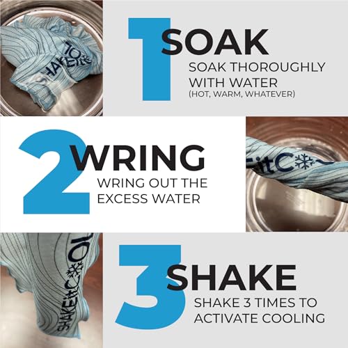 SHAKEitCOOL Original Cooling Towel – Be Cool in Style - Heat Relief, Soft, Lightweight, Sun Protection, Easy Clean - Perfect for Biking, Running, Yoga, Gym, Gardening - Donut Sprinkle - color: Donut Sprinkle