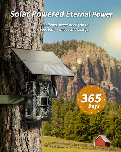 Loatos Trail Camera, Cellular Trail Camera with AI Animal Detection, Game Camera Built-in SIM Card 4G Unlimited Data Plan 2K Live View Game Cameras with Night Vision Motion Activated Waterproof IP66