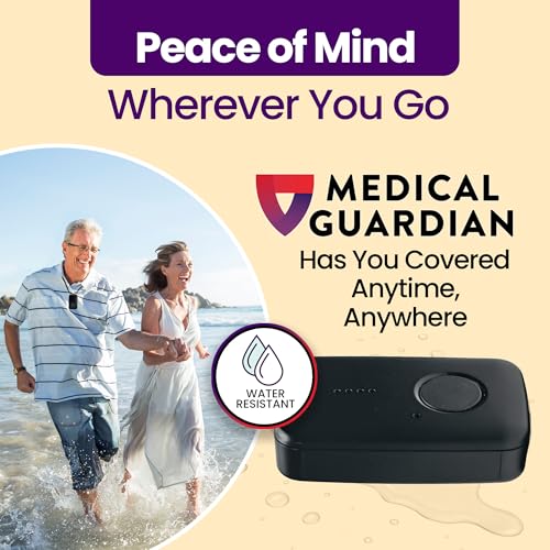 Medical Guardian MGMini Medical Alert Device for Seniors | Subscription Required | SOS Button, Emergency Location Assistance, 24/7 Monitoring | Black - color: Black