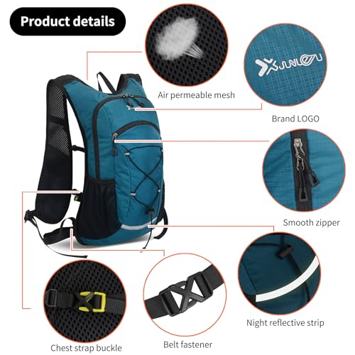 DOJUNS Hiking Backpack Lightweight Travel Backpack 20L Waterproof Hiking Daypacks Camping Backpack for Men Women (Lake Blue) - color: Lake Blue