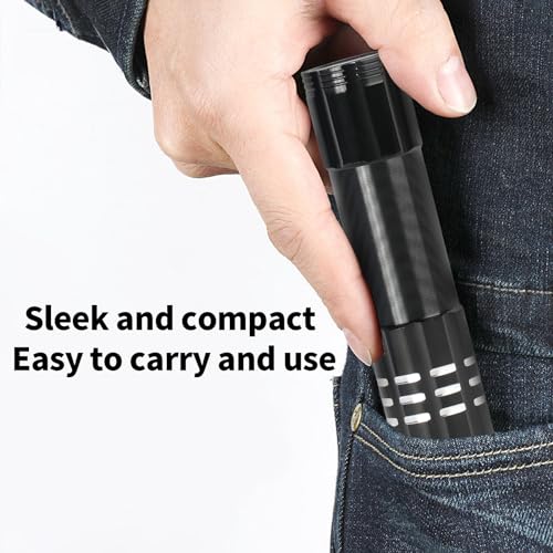 12 Pack Mini Small LED Flashlights USB C Rechargeable Flashlights Bulk Portable Ultralight Camping Bright High Lumens EDC Flash Light for Home Emergency Hurricane Supplies Christmas Gift - color: 12 Pack