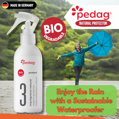 pedag Organic Protector - Natural Waterproof your Shoes, Shoe Protector Spray - Sustainably Shields Materials from Dirt & Moisture, Odorless, Biodegradable, Indoor Use. Odorless. - style: Organic