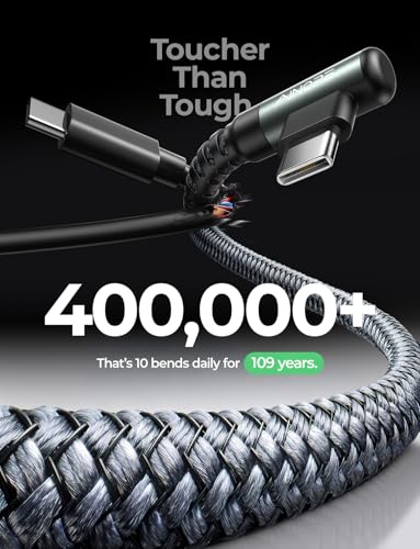 AINOPE USB A to USB C Cable Short 3. 3FT 2-Pack Fast Charging Carplay Cord - color: Grey, size: 3.3FT+3.3FT