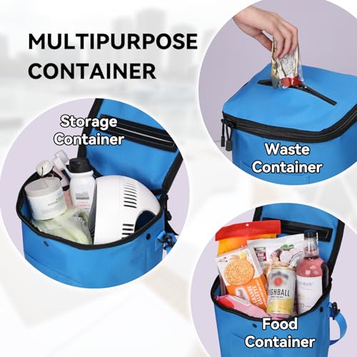 Boat Trash Can, Portable Boat Trash Bag, Reusable Garbage Bag, Easy to Install & Clean, 3.96 Gallons Multi-Purpose Boating Equipment Accessories - color: Blue