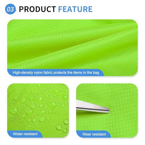 Hiking Backpack 20L Foldable Daypack for Men Women Nylon Green | Packable Backpack for Men Women, Small Foldable Day Pack Waterproof for Travel Camping Mountaineering - color: Green