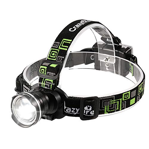 LED Headlamp, Super Bright Headlamp Headlight Flashlight, 3 Modes Zoomable Headlamps for Runing,Hiking,Camping,Fishing,Hunting(Black)