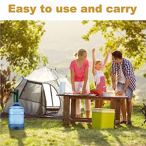 Water Bottle Dispenser,Automatic Drinking Water Pump, Portable Water Bottle Pump for Universal 3, 4 and 5 Gallon USB Electric Charging and Automatic Off Switch Green - color: Green