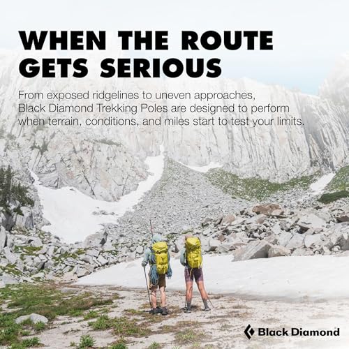 BLACK DIAMOND Distance Z Trekking Poles (Pair), Foldable Z-Pole, Hiking - color: Desert Sky (Carbon Fiber FLZ-Folding), size: 95-110 cm