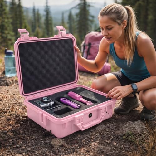 Relaxweex 11.3 x 8.7 x 4.2 Inch Hard Case, Grid Shell, Pink - color: Pink, size: 11.3 x 8.7 x 4.2 Inch, style: Grid Shell