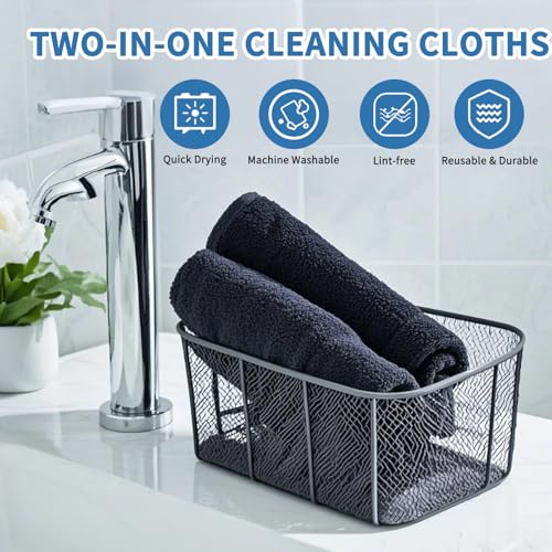 3 PCS Shiny Bath Drying Towel, Super Absorbent Bath Drying Towels Microfiber Cleaning Cloths for Shower Cars House Kitchen Camping, 15.75 x 11.8 Inch