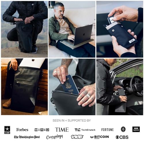 Silent Pocket SLNT Essential Backpack with Faraday Laptop Sleeve (18 Liter) | Water-Resistant 700D Fabric, RFID Pocket, Luggage Pass-Through, Sternum Strap, Fits up to 16 Inch Laptops - size: 18L