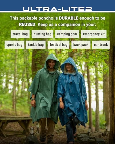 FROGG TOGGS Ultra-lite2 Waterproof, Breathable Rain Poncho - color: Carbon Black, style: Adult