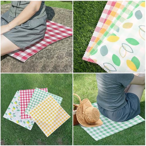 4 Pack Disposable Sitting Pad Compact Waterproof Lightweight Portable Folding Mat Hiking Seat Pad for Hunting Backpacking Outdoor Grass Lawn Picnic Stadium Keeps Your Backsides Clean and Dry