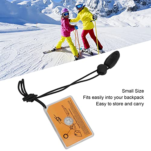 Outdoor Survival Reflective Signal Mirror Reflective Multifunctional Small Signal Mirror with Lanyard for Camping Fishing Hiking