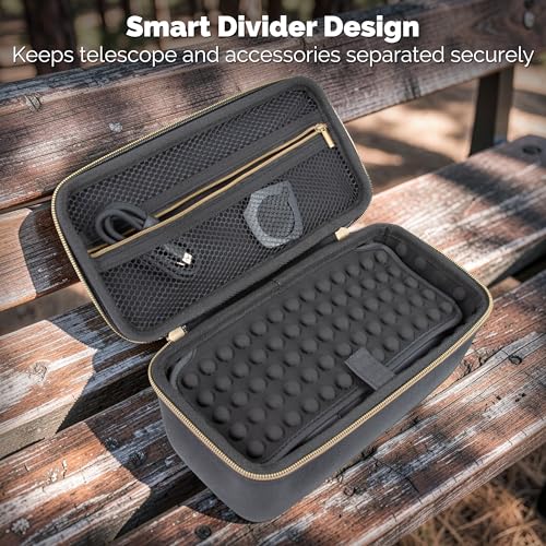 CASEMATIX Hard Travel Case Compatible with Dwarf Mini Smart Telescope and Smart Telescope Accessories - Includes Carry Case Only for Mini Digital Astronomy Equipment - color: Black