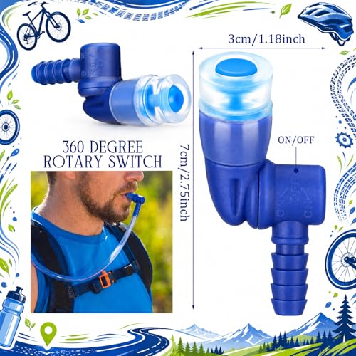 2 Pcs Bite Valve Replacement Bite Valve Nozzles - color: Blue