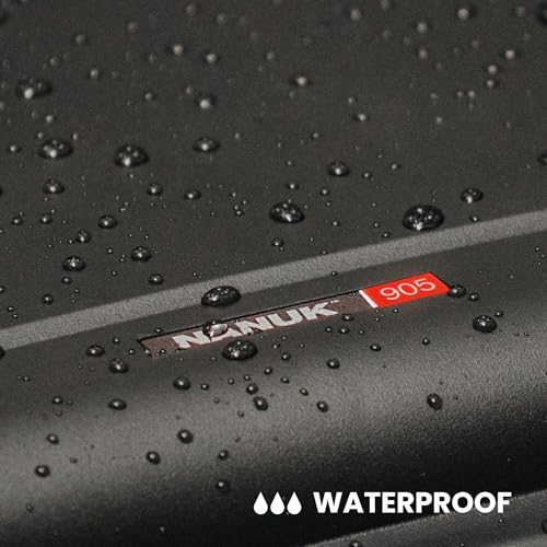 NANUK 905 Camera Hard Case with Padded Divider, Waterproof - color: Black, size: Padded Divider