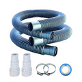 Filter Hose Kit - Clamps & Adapters - 1.5 in x 3 ft 2 Pack - PTFE | Above Ground Pool Systems, Sand And Pump Connections, Thread Seal Tape Included, Flexible Leak Resistant Design - size: 1.5" - 3 Feet (2 Pack)