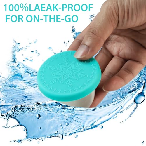 6-Pack 2.4oz Stainless Steel Dressing Container with Silicone Lid | Leakproof and Reusable Small Condiment Containers, Sauce Cups for Salad Dressing, Lunch Boxes & Meal Prep, Dishwasher Safe