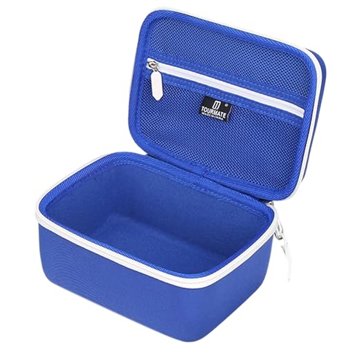Tourmate Hard Storage Case for DanForce Headlamp - Travel Case for USB Rechargeable LED Head Lamp(Box for Sale) (Blue & White) - color: Blue & White