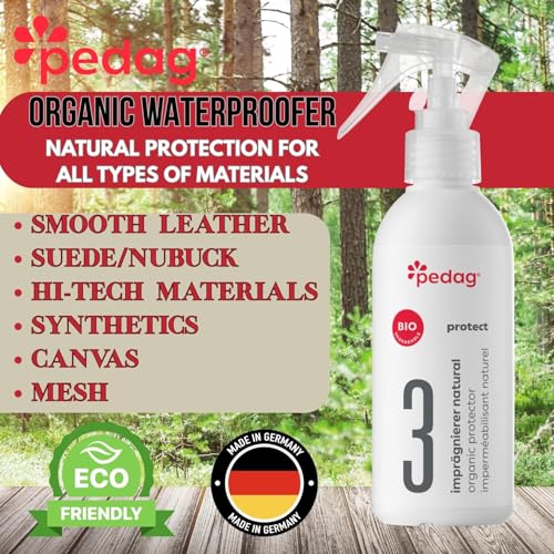 pedag Organic Protector - Natural Waterproof your Shoes, Shoe Protector Spray - Sustainably Shields Materials from Dirt & Moisture, Odorless, Biodegradable, Indoor Use. Odorless. - style: Organic