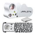 JARLINK 2 Pack 30X 60X 90X Illuminated Jewelers Loupe | Foldable Magnifier with LED & UV Light, for Gems, Diamonds, Coins and Stamps Identification - color: White