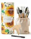 19-Piece Small Gardening Tools Set, Indoor Plant Tools for Houseplant | Mini Garden Tools, House Plant Tools Set, Indoor Gardening Tools For Succulent, Repotting Tools, Gardening Gifts for Women
