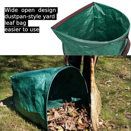RISETEX Heavy-Duty 72 Gallon Standable Collapsible Yard Waste Leaf Bags | For lawn, garden, leaves, grass clippings, parties, laundry, camping. Durable, foldable, easy storage - style: 1 Pack