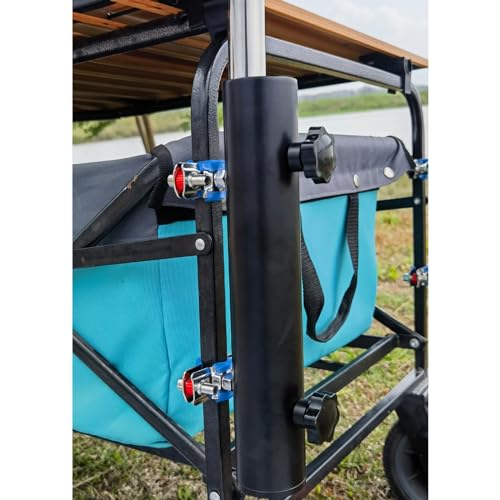 Rod Holders - Ideal for Wagons, Gardening Wagons, Gorillas and Campers, Golf carts. Clip-on mounting. - color: Black2