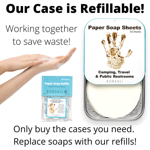 Taupe TSA Approved Clear Toiletry Bag Quart Size for 3-1-1 Liquids & Other Items + Paper Soap Sheets for Travel Comes in 1 Case with 50 Sheets
