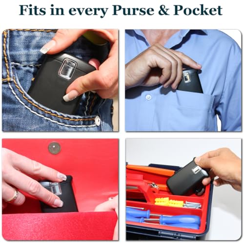 EasY Magnifier Small Pocket Magnifying Glass 3X with LED Light For Reading Fine Print; Mini Lighted Hand Held Acryl Lens; Read Lables In Stores; Magnify Glasses For Close Work;Helpful Gift For Seniors
