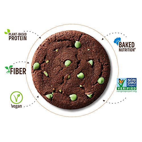 Lenny & Larry's Complete Protein Cookie, [Choc-O-Mint], Chewy Soft Baked, 16g Plant Protein, Vegan, Non-GMO, High Fiber, [4 Ounce] Cookie,(Pack of 24) - size: 4 Ounce (Pack of 24)