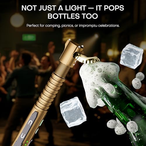 EDC Flashlight Rechargeable,800 Lumen Small Flashlight with Magnetic Clip & Base, 11 Modes LED Flashlight,Glass Breaker&Bottle Opener, USB-C Flashlight for Working,Home and Emergency - color: Yellow