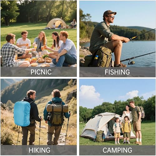 Waterproof Rucksack Cover Backpack Rain Cover 30L-100L for Travel Climbing Hiking (Army Green, 50L-60L) - color: Army Green, size: 50L-60L
