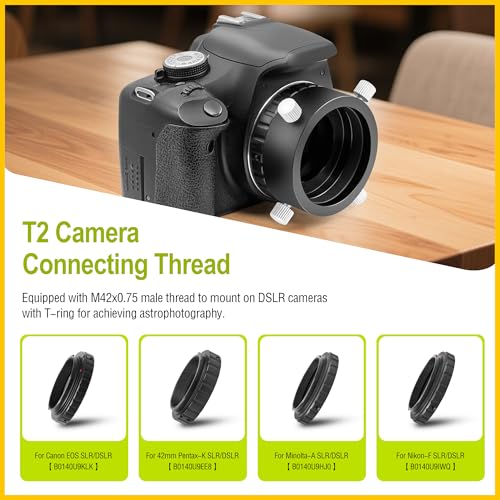 Astromania Universal Camera Photo Eyepiece Adapter 44-52mm with T2 Thread - size: Eyepiece Adapter 44 - 52mm