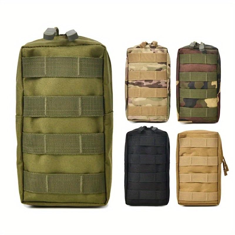 Outdoor Tactical Molle Pouch Waterproof Nylon Multi Purpose Army Small Tactical Pack Universal Hunting Camping Bag Outdoor Equip - color: green