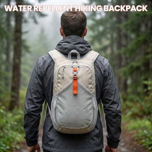 15L Hiking Backpack for Men Women, Foldable Packable Back Pack Ultralight Hiking Daypack for Travel Outdoor, Black - color: Black