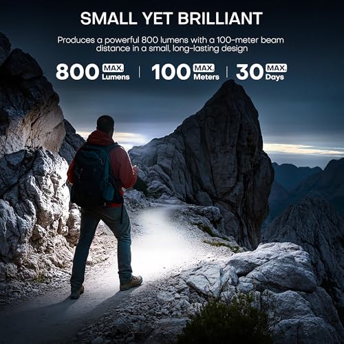 EDC Flashlight Rechargeable,800 Lumen Small Flashlight with Magnetic Clip & Base, 11 Modes LED Flashlight,Glass Breaker&Bottle Opener, USB-C Flashlight for Working,Home and Emergency - color: Yellow