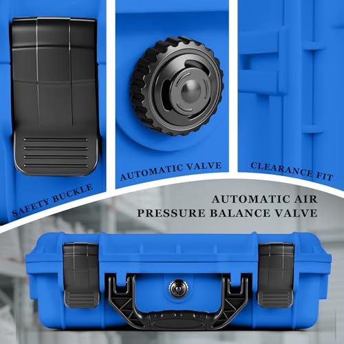 Relaxweex 11.3 x 8.7 x 4.2 Inch Hard Case, Grid Shell, Blue - color: Blue, size: 11.3 x 8.7 x 4.2 Inch, style: Grid Shell