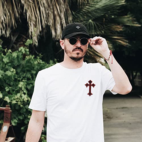 11pcs Cross Patches, Iron on/Sew on Cross Applique Patch, DIY Iron Patches for Jeans Hats Shirts Jackets Backpacks - color: 11pcs Cross