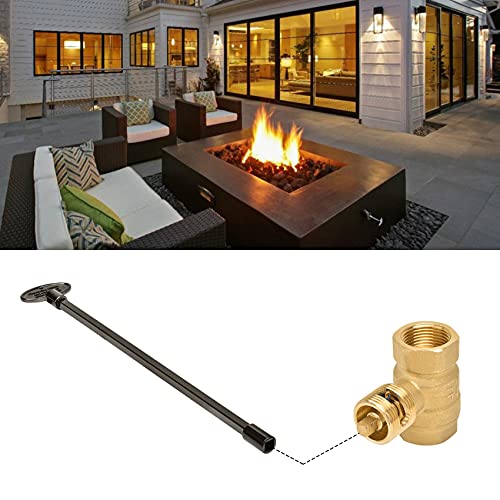 Skyflame Universal Gas Valve Key, Flat Black, 12 Inches | Fits 1/4" and 5/16" Gas Valve Stems, For Fire Pit and Fireplace - color: Flat Black, size: 12 Inches